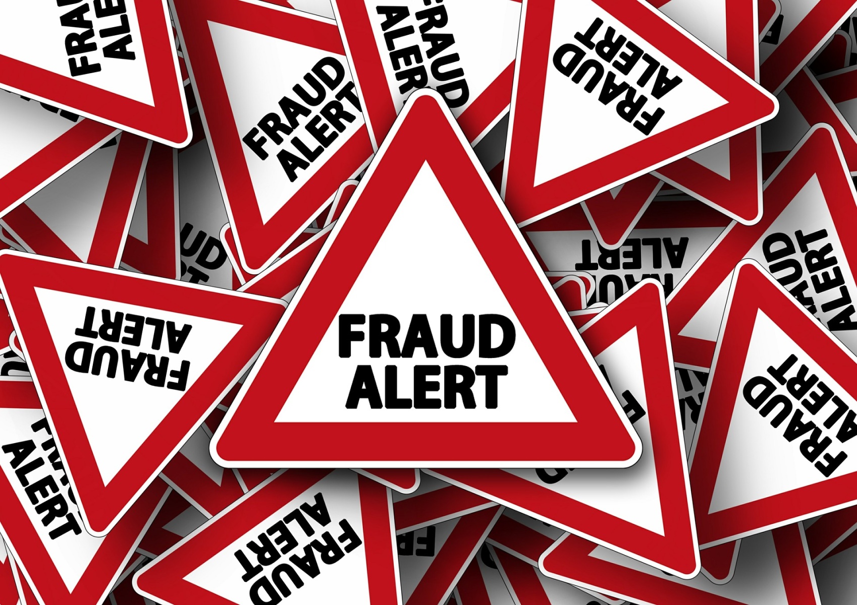 Picture of fraud signs